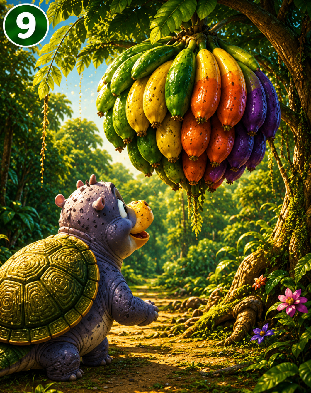 The rainbow fruit tree